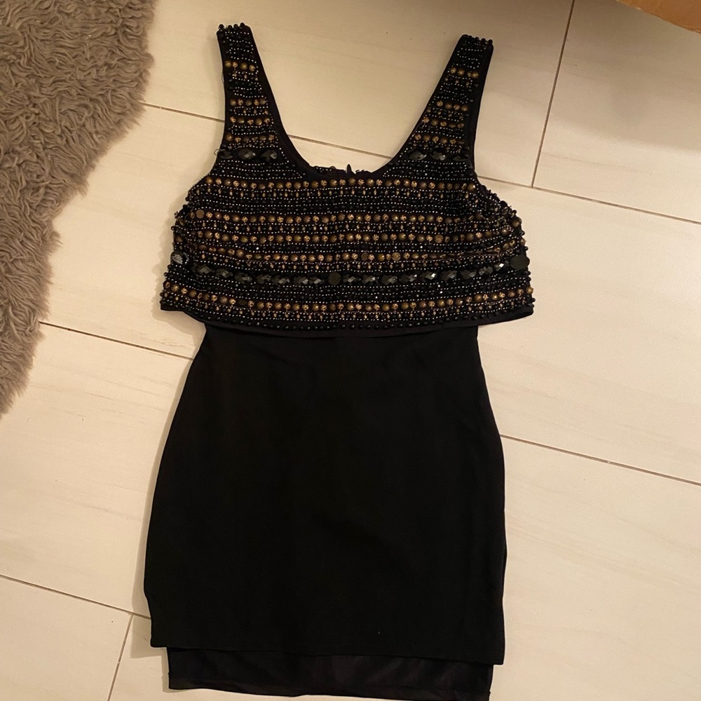 Bebe blade beads dress S